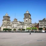 Metropolitan Cathedral and the Zócalo plaza in Mexico City