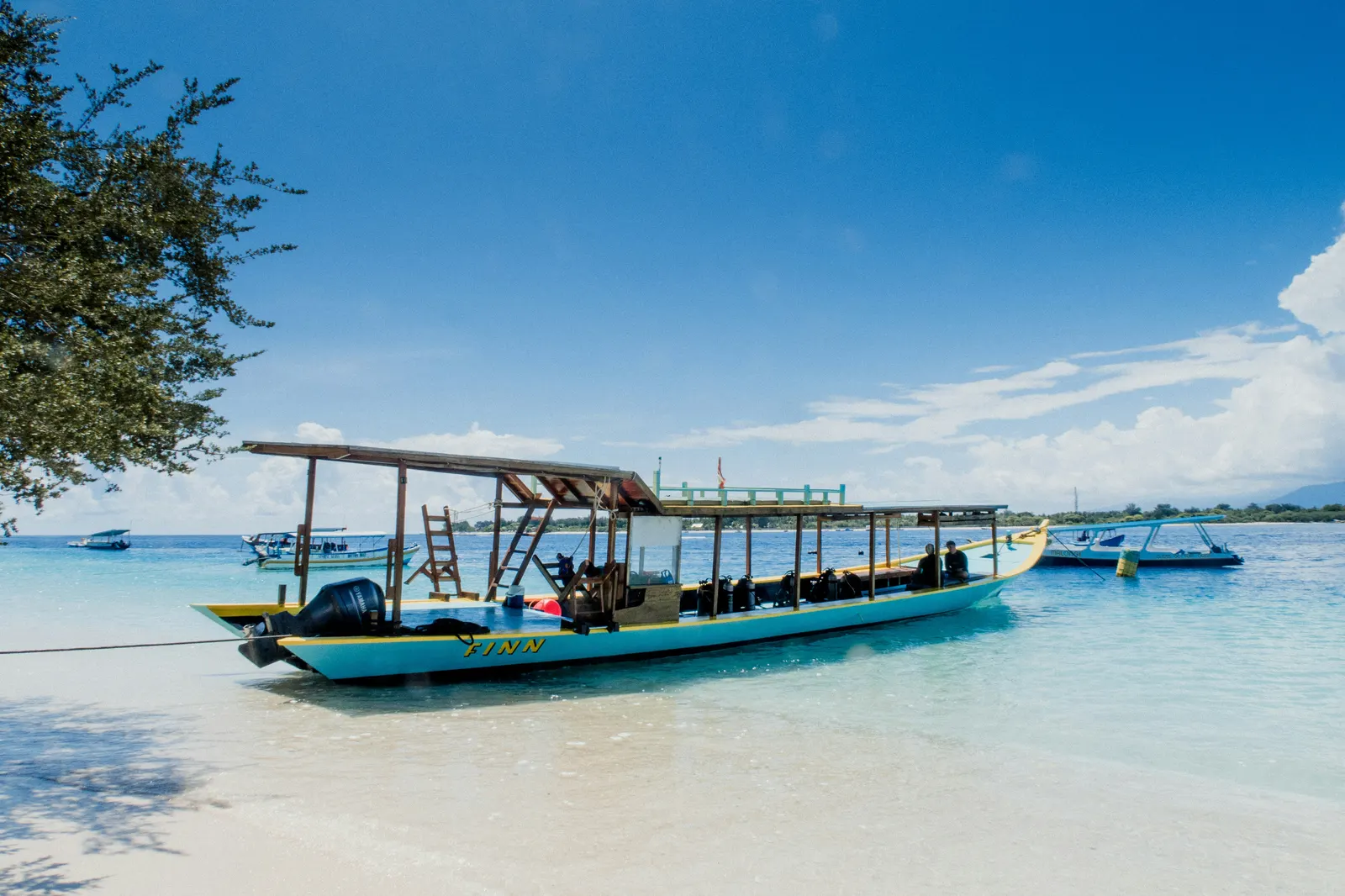 Fast boat crossing to Gili Islands
