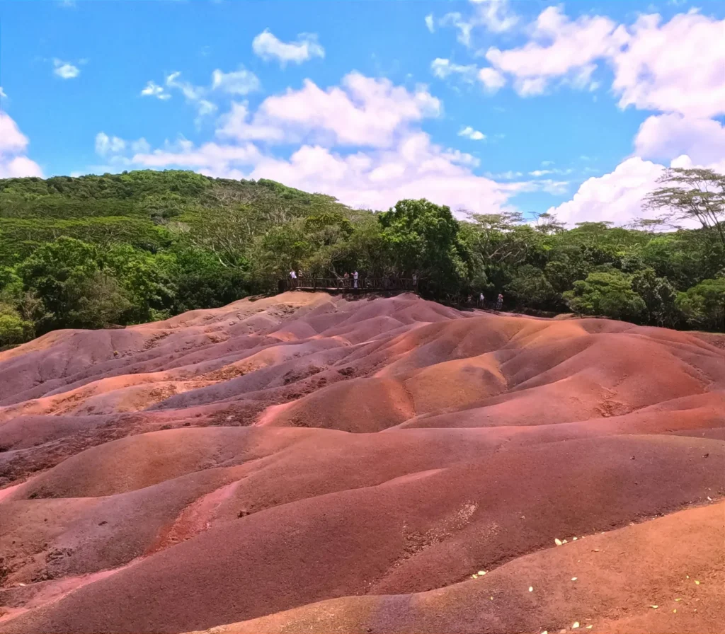 Chamarel Seven Colored Earths geological formation in Mauritius