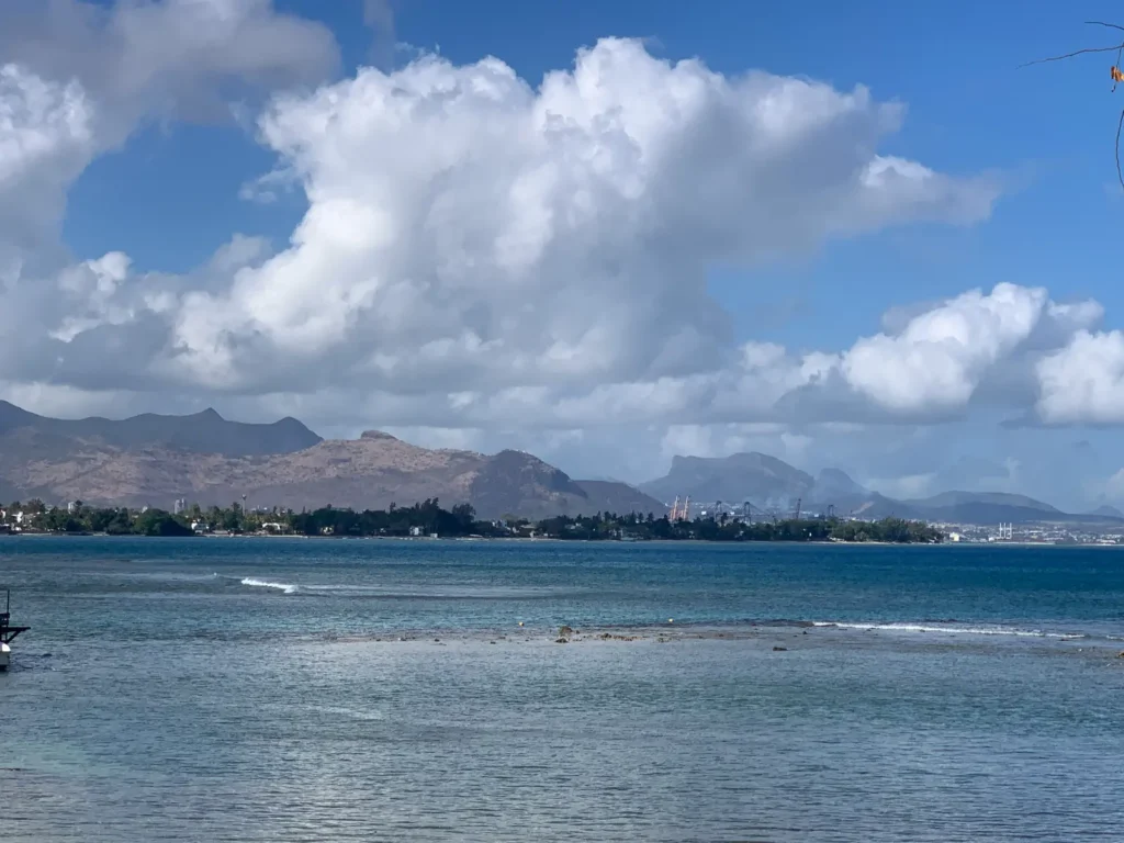 Port Louis waterfront and coastline view in Mauritius
