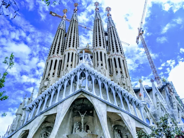 The Sagrada Família basilica in Barcelona, Spain