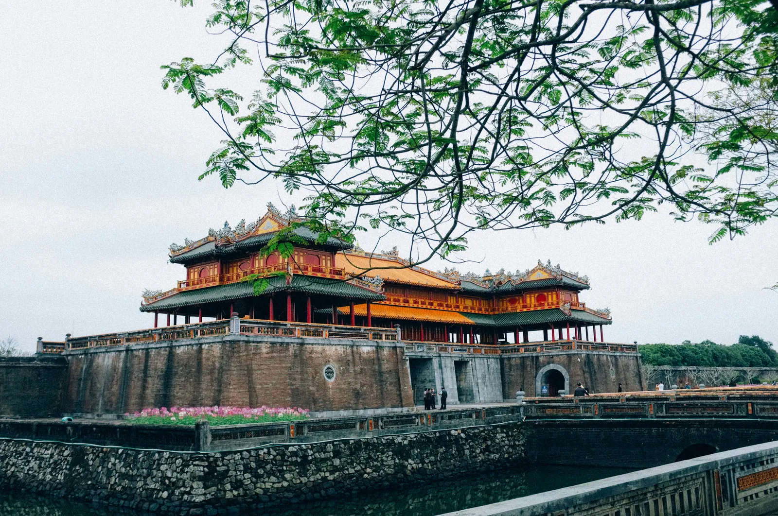 The Meridian Gate and citadel walls of Hue’s Imperial City, Vietnam